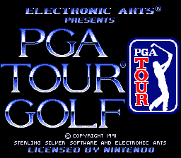 PGA Tour Golf Title Screen